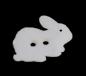 Preview: Kids button as a rabbit in white 18 mm 0,71 inch